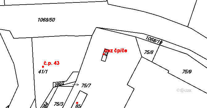 Řenče 47425016 na parcele st. 83 v KÚ Vodokrty, Katastrální mapa