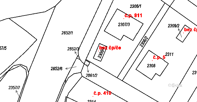 Rapotín 121212017 na parcele st. 2306/4 v KÚ Rapotín, Katastrální mapa