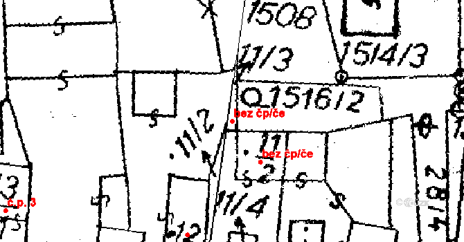 Horní Krupá 38703017 na parcele st. 11/3 v KÚ Horní Krupá u Havlíčkova Brodu, Katastrální mapa