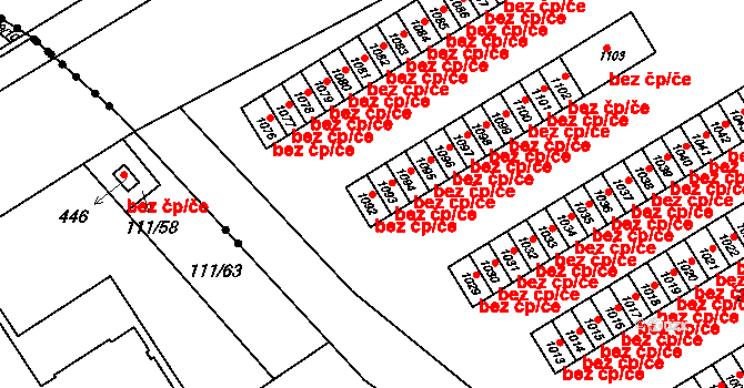 Kralupy nad Vltavou 42463017 na parcele st. 1092 v KÚ Kralupy nad Vltavou, Katastrální mapa