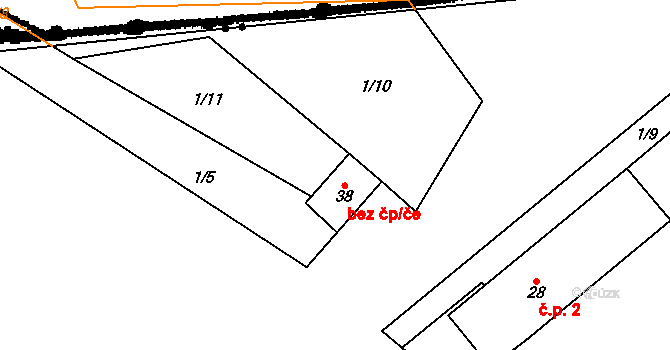 Železná Ruda 45217017 na parcele st. 38 v KÚ Pancíř, Katastrální mapa