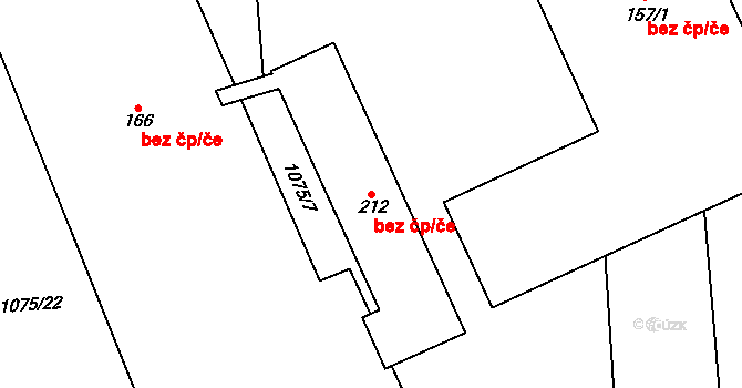 Křešín 48249017 na parcele st. 212 v KÚ Křešín u Pacova, Katastrální mapa