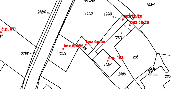 Nýrsko 90786017 na parcele st. 123/5 v KÚ Nýrsko, Katastrální mapa