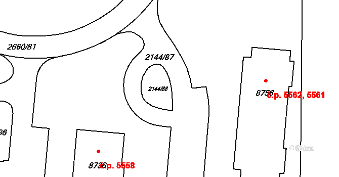 Zlín 5573, Katastrální mapa