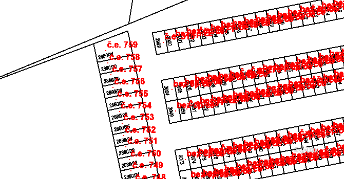Orlová 43976018 na parcele st. 3024 v KÚ Horní Lutyně, Katastrální mapa