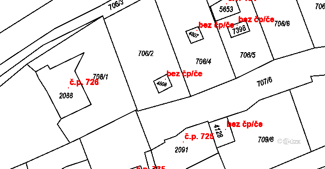 Beroun-Závodí 217, Beroun na parcele st. 4808 v KÚ Beroun, Katastrální mapa