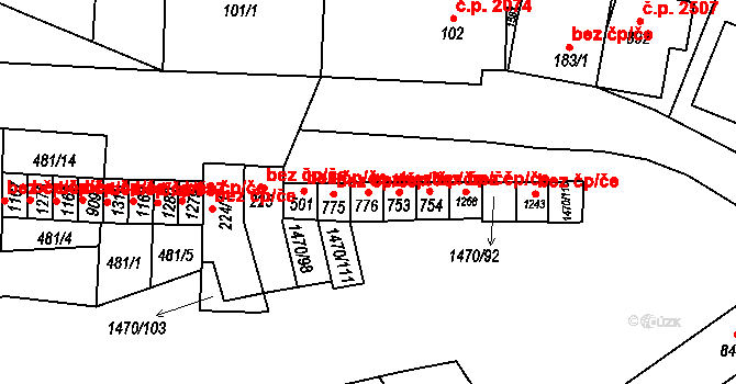 Kyjov 38737019 na parcele st. 776 v KÚ Nětčice u Kyjova, Katastrální mapa