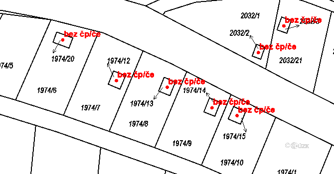 Volyně 42138019 na parcele st. 1974/13 v KÚ Volyně, Katastrální mapa