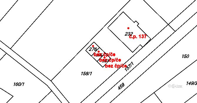 Kroměříž 45037019 na parcele st. 275 v KÚ Těšnovice, Katastrální mapa