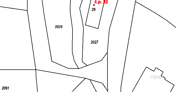 Trpík 45454019 na parcele st. 62 v KÚ Trpík, Katastrální mapa