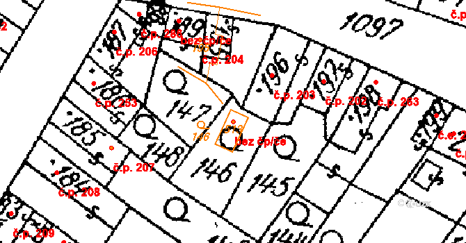 Žiželice 88200019 na parcele st. 513 v KÚ Žiželice nad Cidlinou, Katastrální mapa