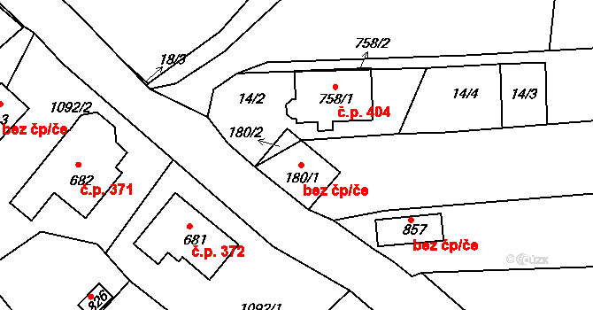 Objekt 38421020, Katastrální mapa