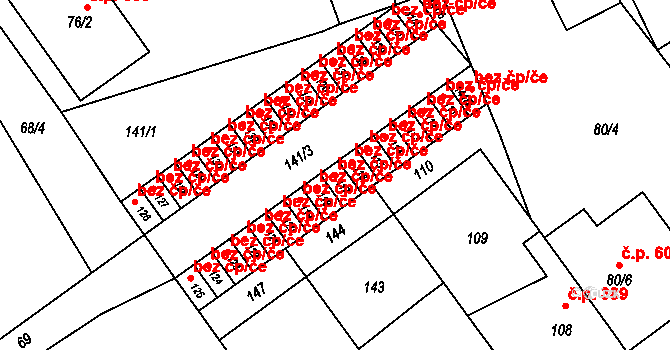 Horka nad Moravou 40856020 na parcele st. 117 v KÚ Horka nad Moravou, Katastrální mapa