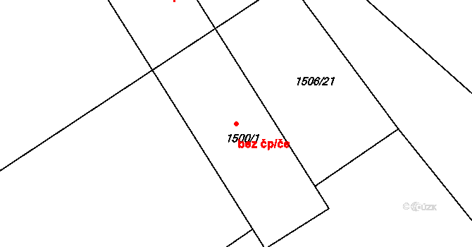 Starý Poddvorov 42256020 na parcele st. 1500/1 v KÚ Starý Poddvorov, Katastrální mapa