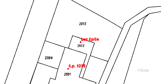 Vodňany 47545020 na parcele st. 2912 v KÚ Vodňany, Katastrální mapa