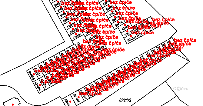 Přerov 49582020 na parcele st. 6348/46 v KÚ Přerov, Katastrální mapa