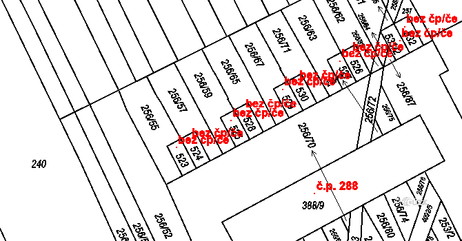 Boršice u Blatnice 118564021 na parcele st. 525 v KÚ Boršice u Blatnice, Katastrální mapa