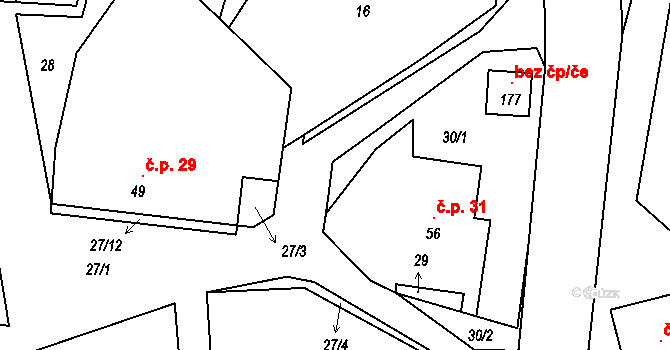 Objekt 119513021, Katastrální mapa