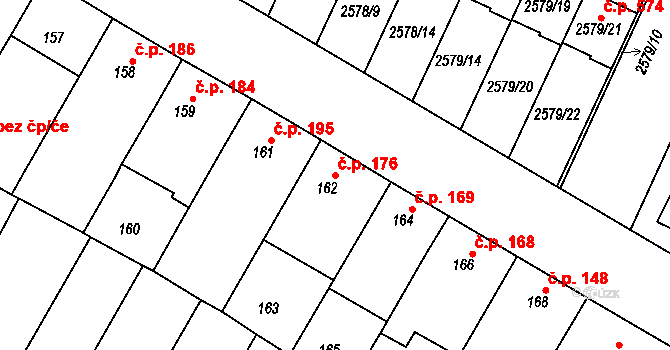 Drásov 176 na parcele st. 162 v KÚ Drásov, Katastrální mapa