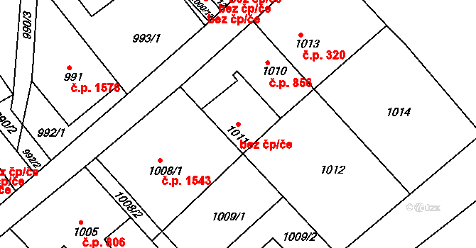 Česká Lípa 39743021 na parcele st. 1011 v KÚ Česká Lípa, Katastrální mapa