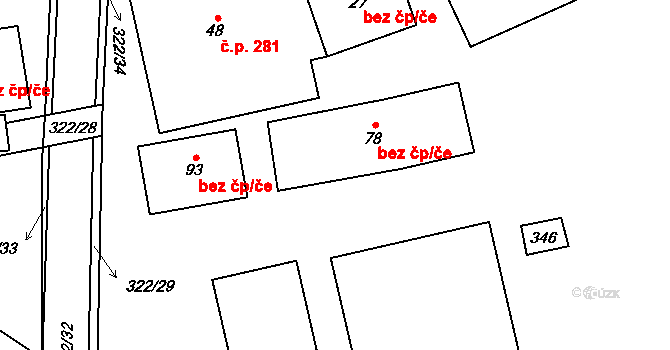 Štěpánov nad Svratkou 42803021 na parcele st. 78 v KÚ Olešnička, Katastrální mapa
