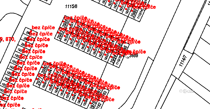 Jičín 48760021 na parcele st. 1932/16 v KÚ Jičín, Katastrální mapa