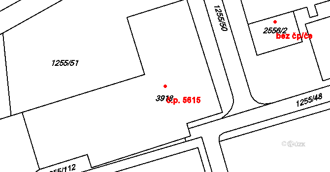 Zlín 41541022 na parcele st. 3918 v KÚ Zlín, Katastrální mapa