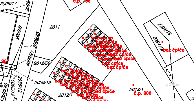Týniště nad Orlicí 44324022 na parcele st. 2012/31 v KÚ Týniště nad Orlicí, Katastrální mapa