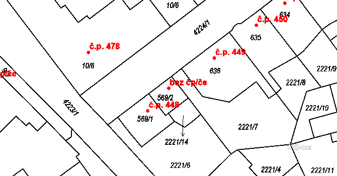 Kardašova Řečice 47576022 na parcele st. 569/2 v KÚ Kardašova Řečice, Katastrální mapa