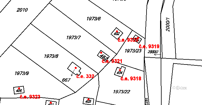 Dolní Libchavy 9321, Libchavy na parcele st. 482 v KÚ Dolní Libchavy, Katastrální mapa