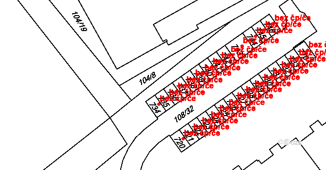 Šumperk 44952023 na parcele st. 736 v KÚ Dolní Temenice, Katastrální mapa