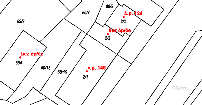 Bohdíkov 49830023 na parcele st. 2/3 v KÚ Dolní Bohdíkov, Katastrální mapa