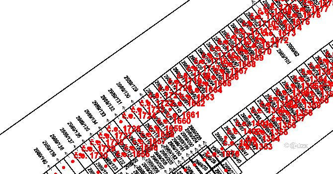 Český Těšín 1719 na parcele st. 2989/113 v KÚ Český Těšín, Katastrální mapa