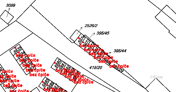 Jablonec nad Nisou 2558, Katastrální mapa