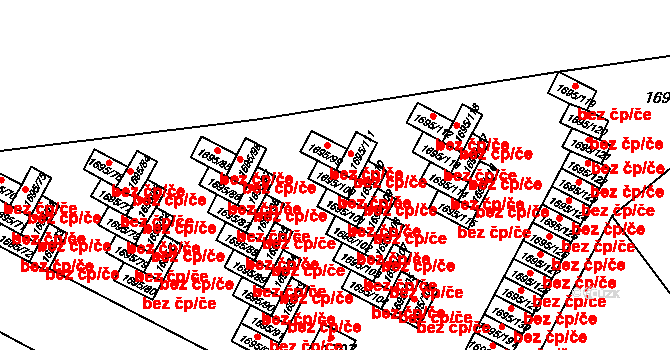 Třeboň 42949025 na parcele st. 1695/100 v KÚ Třeboň, Katastrální mapa