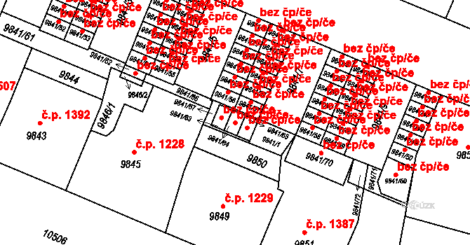 Plzeň 46282025 na parcele st. 9841/64 v KÚ Plzeň, Katastrální mapa
