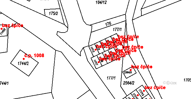 Odry 50071025 na parcele st. 177/2 v KÚ Odry, Katastrální mapa