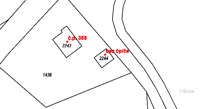 Humpolec 50123025 na parcele st. 2244 v KÚ Humpolec, Katastrální mapa