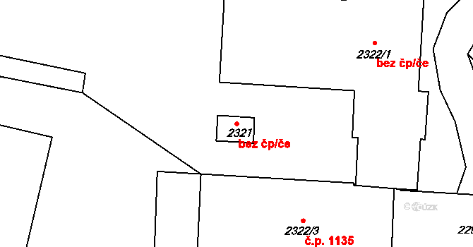 Krnov 39533026 na parcele st. 2321 v KÚ Opavské Předměstí, Katastrální mapa