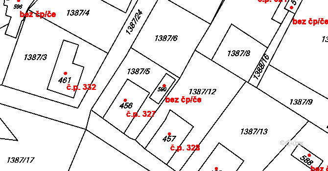 Lipová 43241026 na parcele st. 590 v KÚ Lipová u Šluknova, Katastrální mapa