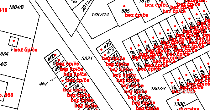 Zliv 48113026 na parcele st. 475 v KÚ Zliv u Českých Budějovic, Katastrální mapa