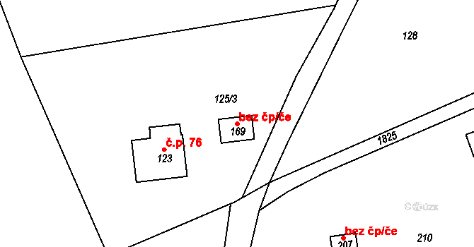 Zálezly 98033026 na parcele st. 169 v KÚ Zálezly u Čkyně, Katastrální mapa