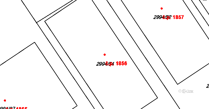Kuřim 1856 na parcele st. 2994/54 v KÚ Kuřim, Katastrální mapa