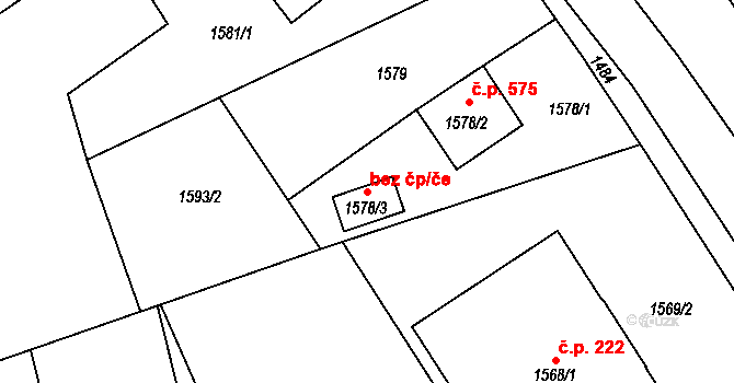 Šenov u Nového Jičína 38963027 na parcele st. 1578/3 v KÚ Šenov u Nového Jičína, Katastrální mapa