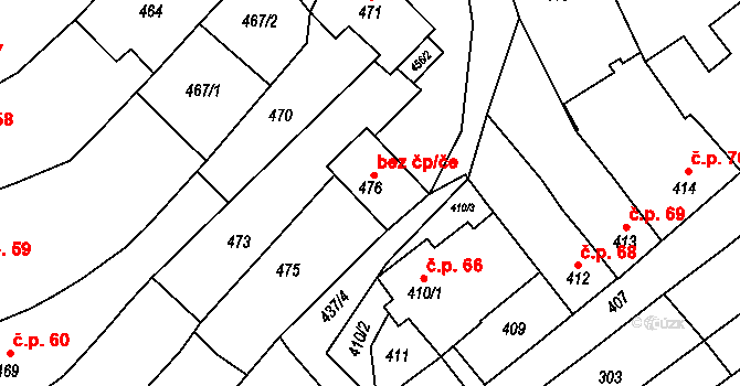 Velešovice 41629027 na parcele st. 476 v KÚ Velešovice, Katastrální mapa