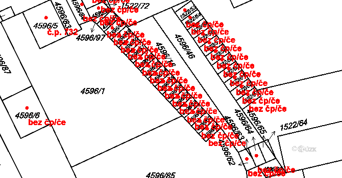 Vysoké Mýto 48978027 na parcele st. 4596/56 v KÚ Vysoké Mýto, Katastrální mapa