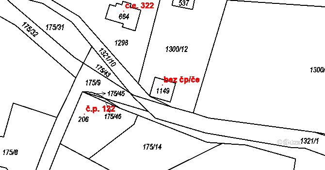Čisovice 99662027 na parcele st. 1149 v KÚ Čisovice, Katastrální mapa
