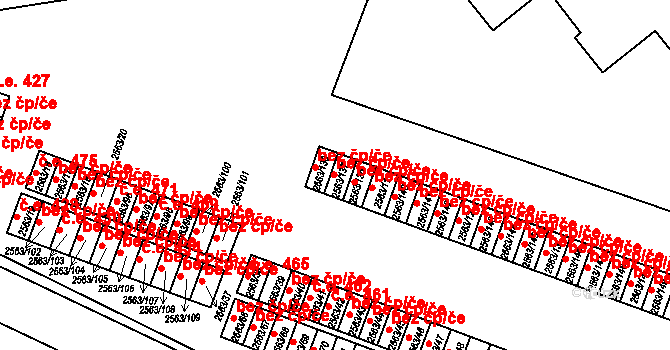 Litoměřice 49999028 na parcele st. 2563/137 v KÚ Litoměřice, Katastrální mapa