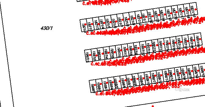 Otrokovice 489,527 na parcele st. 1997/3 v KÚ Otrokovice, Katastrální mapa
