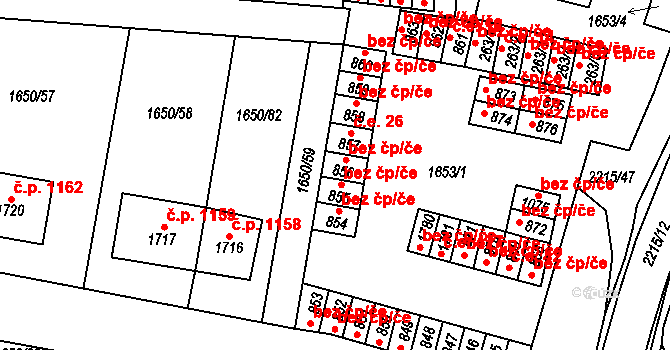Ledeč nad Sázavou 38702029 na parcele st. 856 v KÚ Ledeč nad Sázavou, Katastrální mapa